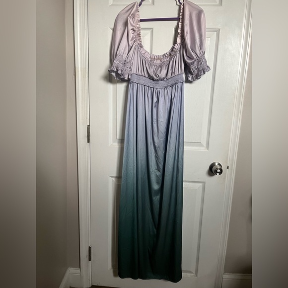 Especia Maternity odette satin ombré dress - M - Picture 2 of 9